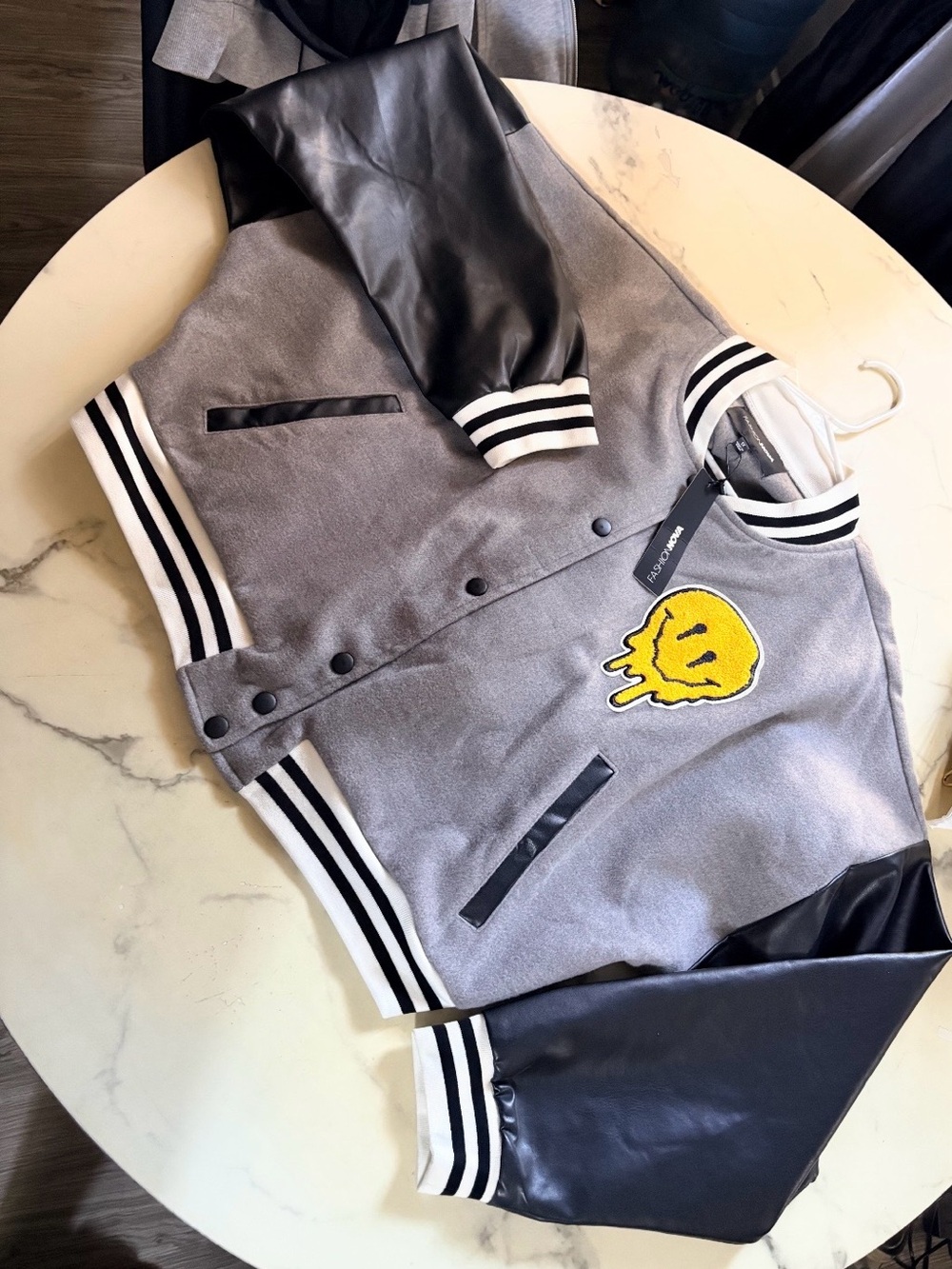 Women’s leather man jacket